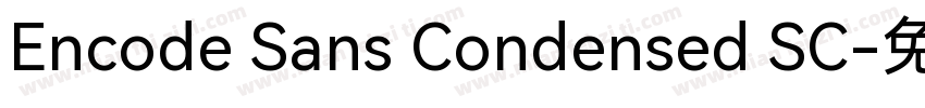 Encode Sans Condensed SC字体转换